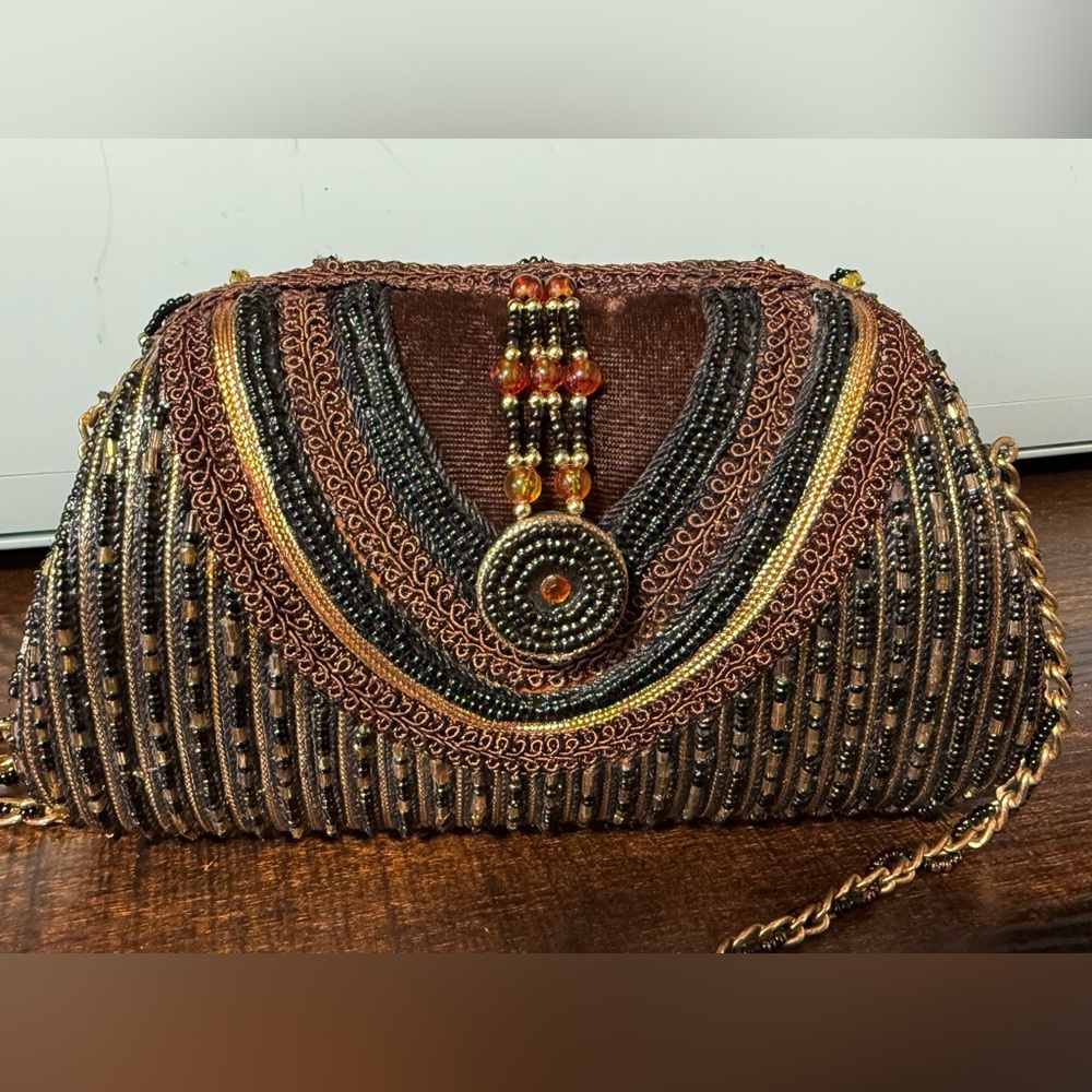 Mary Frances Bead Embellished Bag